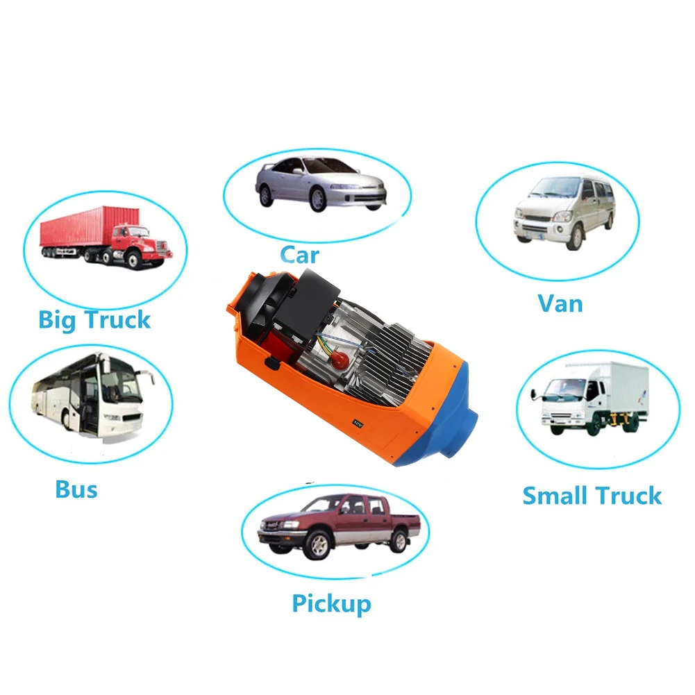 Car Accessories 12V 5KW Air Parking Heater 5000W LCD Monitor With New Remote Switch And Silencer Fit Car Trucks Boats