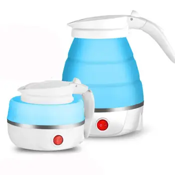 

600ML Mini Electric Kettle Durable Silicone Foldable Portable Travel Camping Hot Water Boiler Electric Appliances