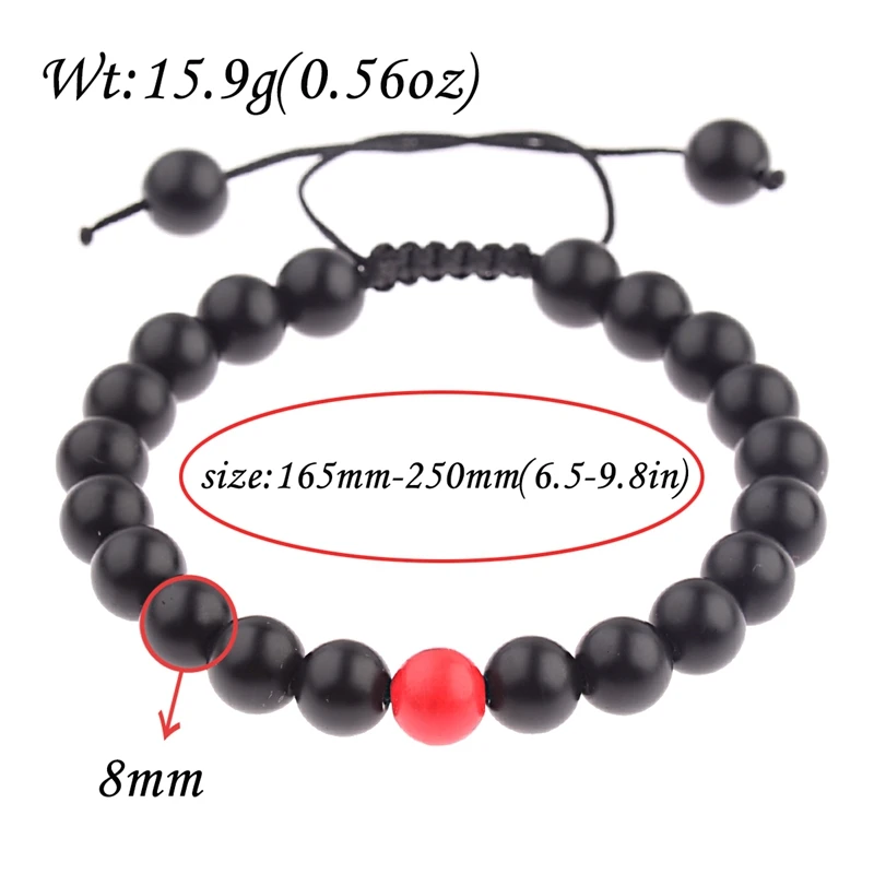 Amader 5 Colors Couple Bracelets For Lovers Charm Stone Beads Distance Weave Bracelets Femme Men&Women Jewellery Grace ABK023