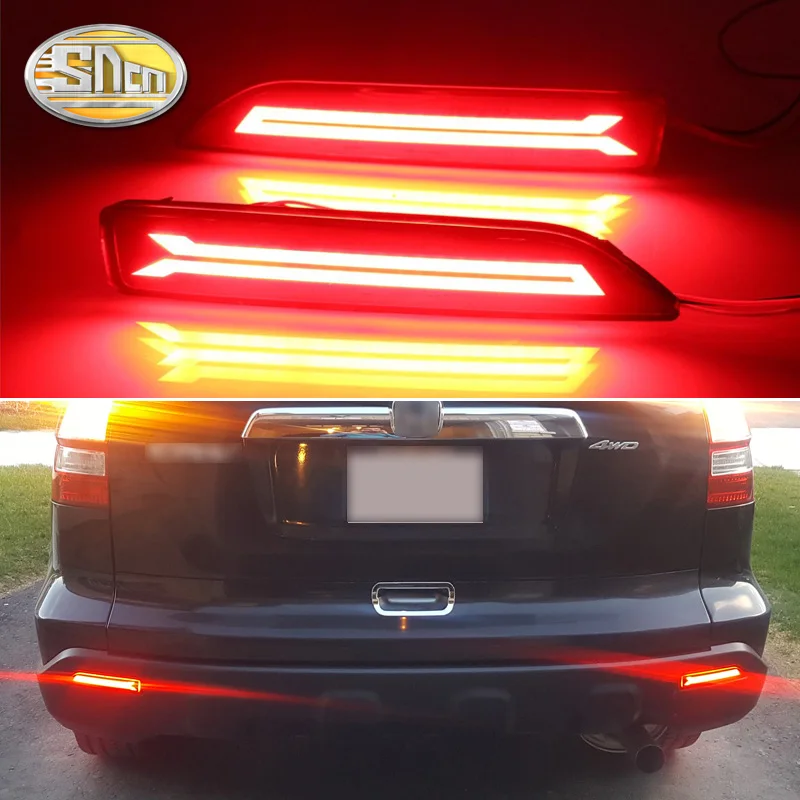 

2PCS For Honda CRV CR-V 2007 2008 2009 SNCN Multi-function LED Rear Bumper Light Rear Fog Lamp Auto Bulb Brake Light Reflector