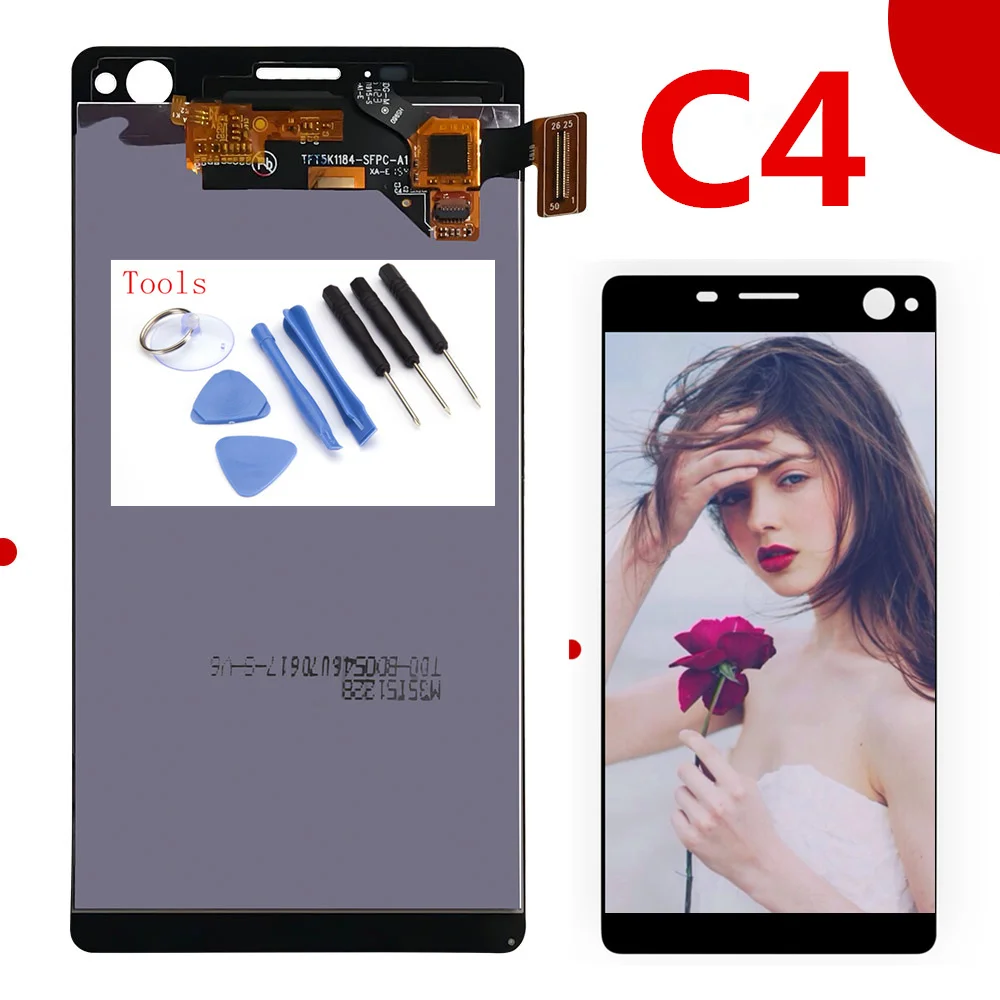 

New LCD For SONY Xperia C4 LCD Display E5303 with Touch Screen Digitizer Replacment Dual E5353 E5333 for SONY C4 LCD Display
