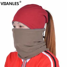 VIIANLES Зимний Открытый Skullies Новое поступление 2 использовать шапка вязаный шарф вязанный плюс бархат Skullies с капюшоном женская шапка теплые шапочки