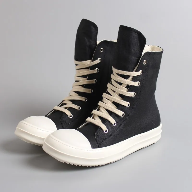 cheap Size 35 46 Hip Hop Mens high top sneakers Casual Shoes lovers Tenis Sapato Masculino retro platform Sneakers Basket zipper Shoes