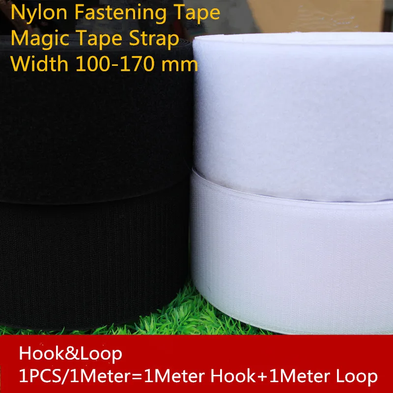 

1PCS MT003 High-Grade Hook&loop Nylon Fastening Tape Magic Tape Strap Width 100-170 mm Cable Tie 1 Meters Magic stick