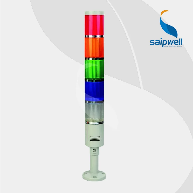 

IP44 25W 5 layer Corlorful Signal Tower Lamp / High Performance Industrial ABS Steady Light Warning Light (LTA205-5T)