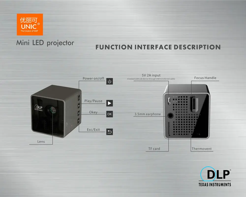 UNIC P1+Wifi Mini Led Projector (17)