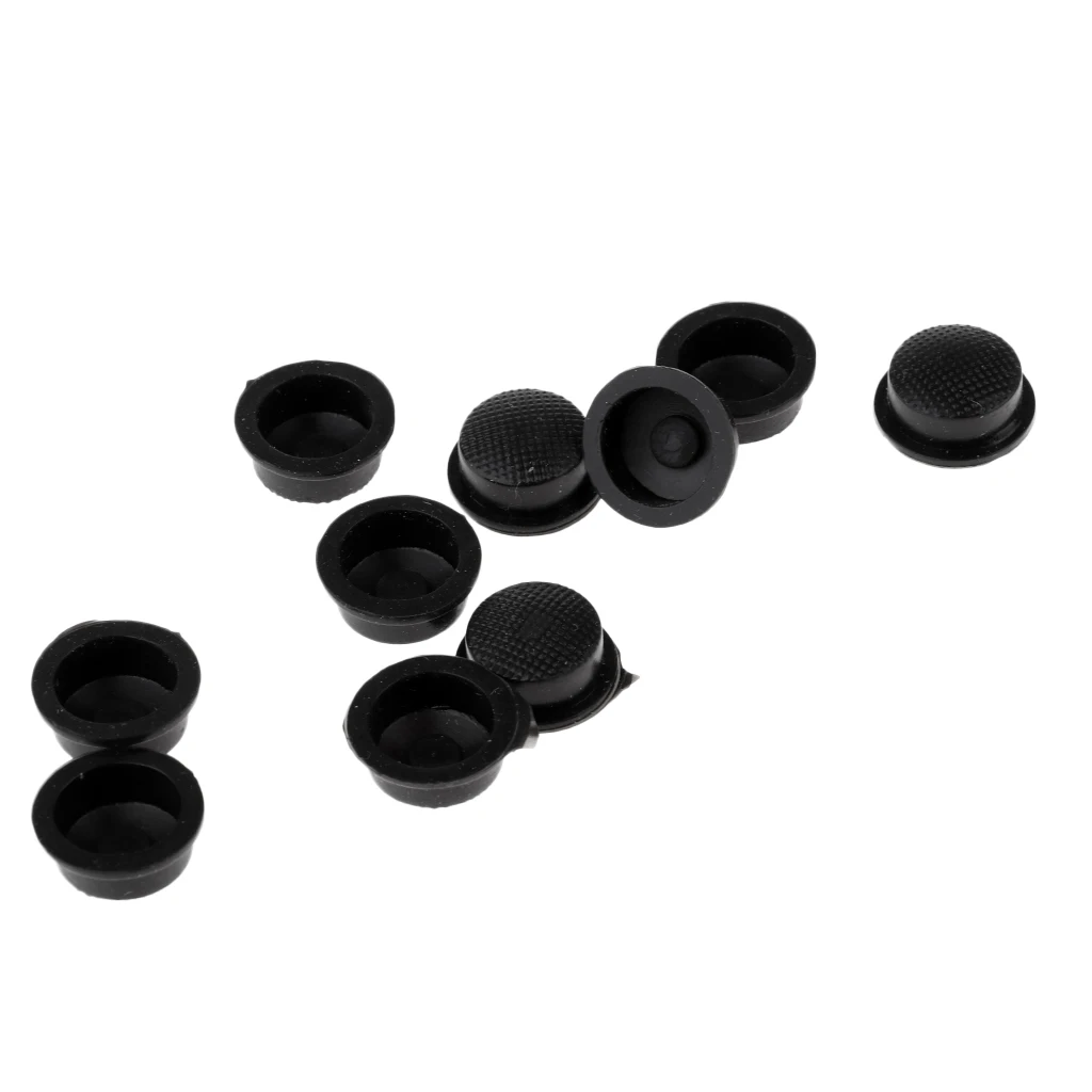 MagiDeal 10pcs LED Flashlight Torch Light Tail Switch Button Cover Cap Rubber Cover Cap Anti Slide Skid Slip