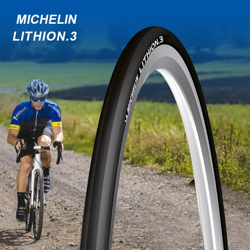 MICHELIN 1 Piece LITHION-3 Training Road Bicycle Bike Tire 700*23c Foldable Tyre Resistant Folding Ultralight Tyre Bicycle Parts