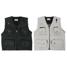 Fishing Vest Multi-functional Pocket Jacket Breathable Safety Mesh Outdoor Sports Photography Clothes Men Fashion Multi Pocket Fishing Vest Multi-functional Pocket Jacket Breathable Safety Mesh Outdoor Sports Photography Clothes Men Fashion Multi Pocket