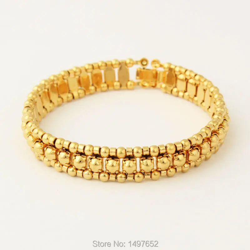 mens gold ball bangle