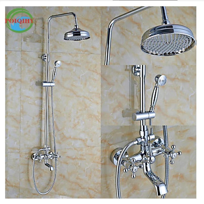 Dual Handle Bathroom Shower Mixers New Brand Brass 8" and 16" Rainfall