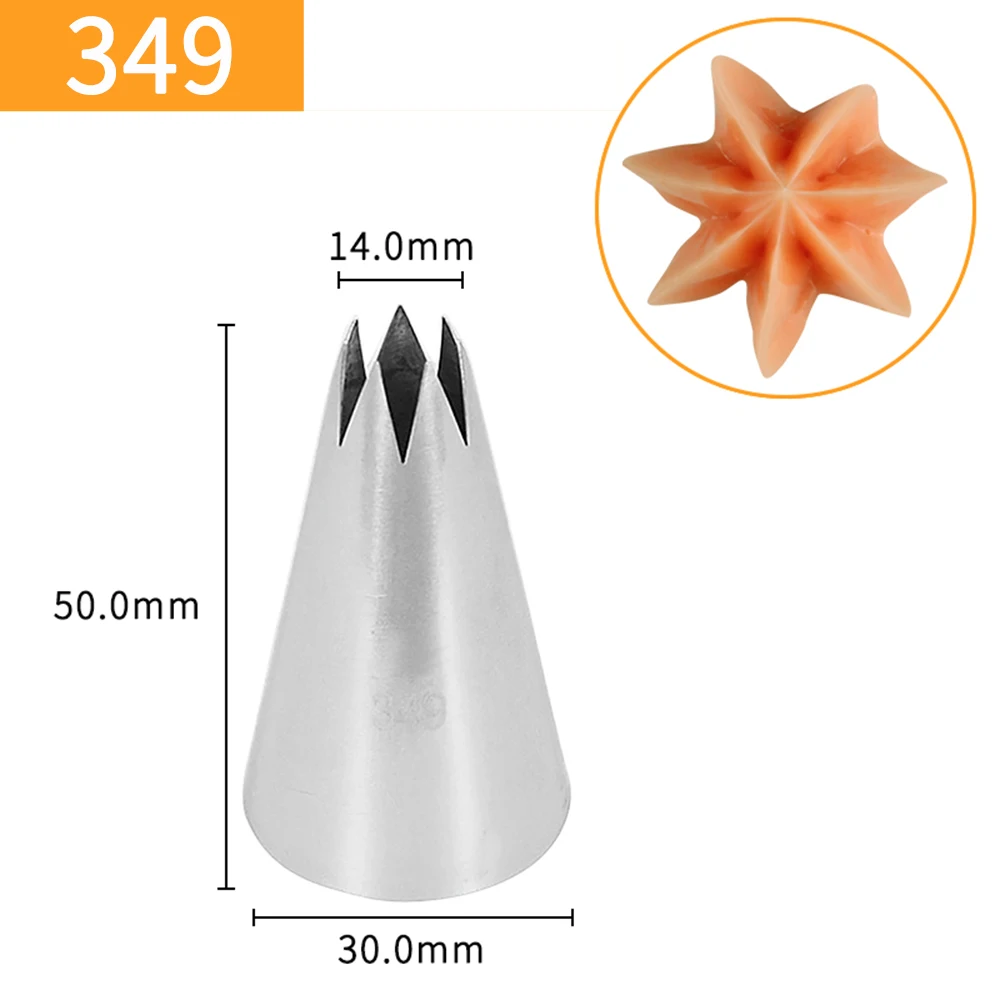 20 шт./лот FDA высокое качество нержавеющая сталь украшения торта Средний Торт Кондитерская насадка#349