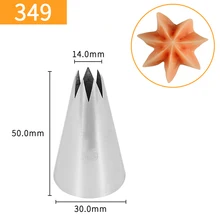 20 шт./лот FDA высокое качество нержавеющая сталь украшения торта Средний Торт Кондитерская насадка#349