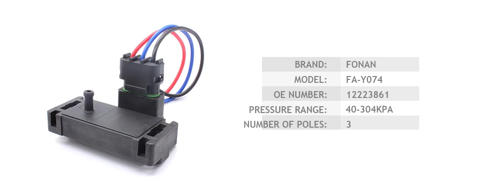 3 бар Карта абсолютного Датчики давления для GM Delphi Кадиллак Chevrolet Pontiac Buick 12223861 16040749 23528418 650652