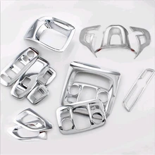 Welkinry автомобиля чехол накладка Стайлинг для peugeot 2008 2013 ABS Хромированная внутренняя аксессуары отделка 13 шт