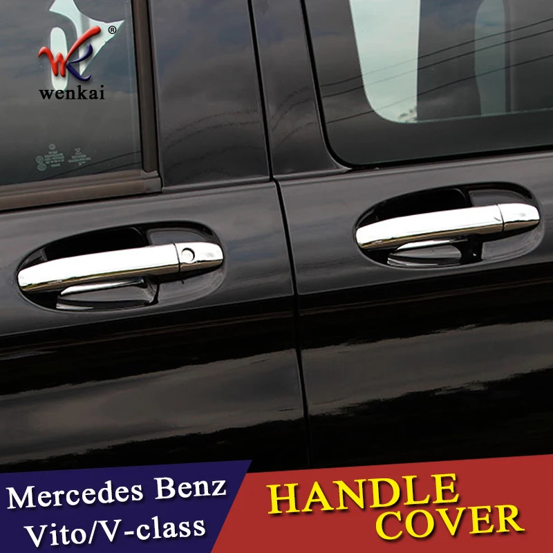 Хромированный автомобильный боковой протектор дверной ручки Накладка для Mercedes Benz Vito Metris Valente V-Class- W447 автомобильные аксессуары