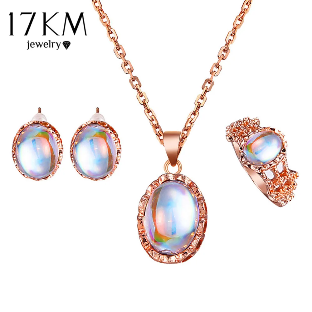 stone necklace plus rose gold artificial jewellery