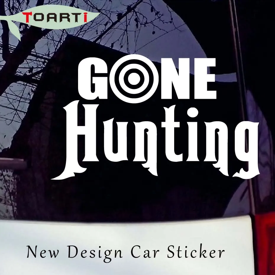 15 3 9 2 CM Gone Hunting Decal Funny Personality Sentence Car Sticker 