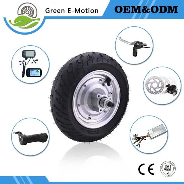 Cheap 9inch 36v wheel motor 500w electric bicycle motor hub motor kit with electric bicycle part accessory