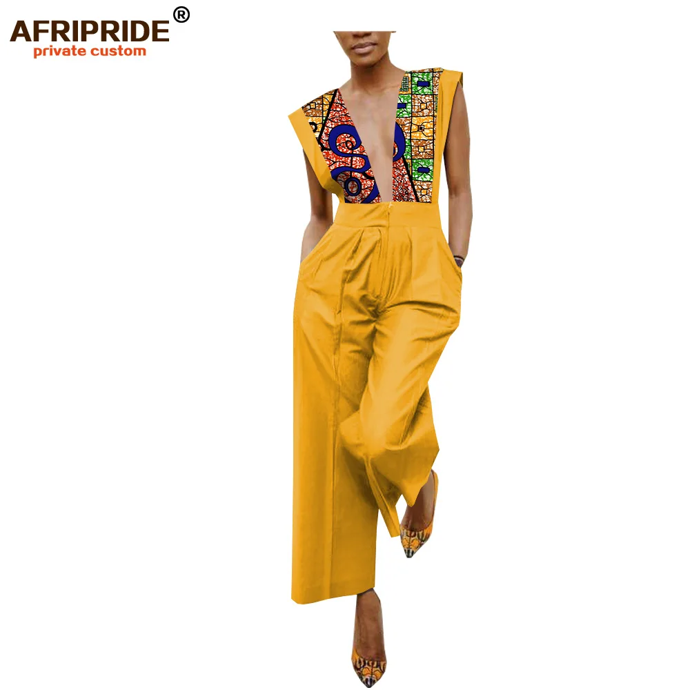 Повседневный женский комбинезон с принтом в африканском стиле ARIPRIDE, без рукавов, длиной до щиколотки, женский комбинезон, батик, хлопок, A1829006 - Цвет: 479-10