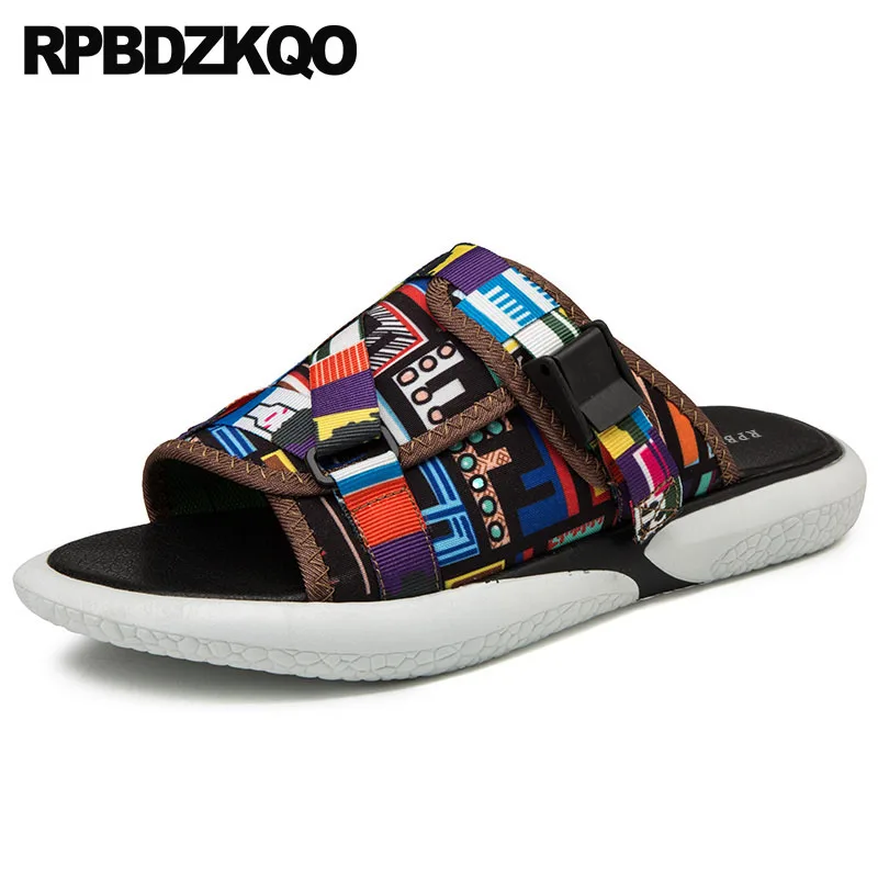 

flat mesh slides slippers breathable nice open toe beach mens sandals 2019 summer outdoor slip on shoes casual fashion designer