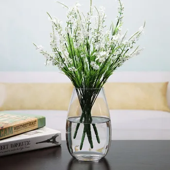 

Simple Flower Glass Vase Home Decor Simple Transparent Decoration Vases Figurine Living Room Table Glass Bottle Decoration Craft