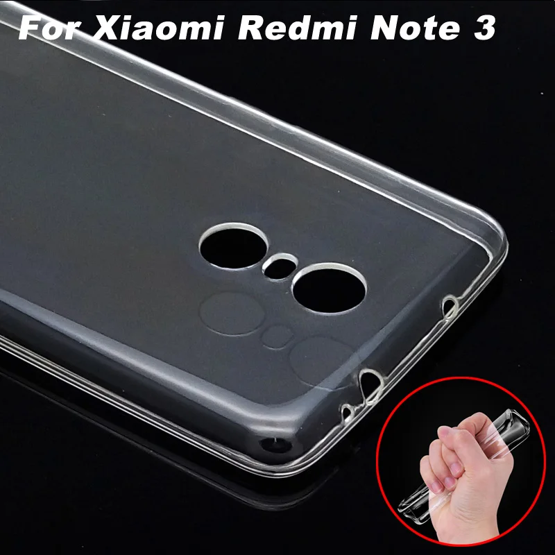 Xiaomi Redmi Note 3 Case Cover 0.6mm Ultrathin Transparent TPU Soft Cover Protective Case For Xiaomi Redmi Note 3 Pro Cover Case