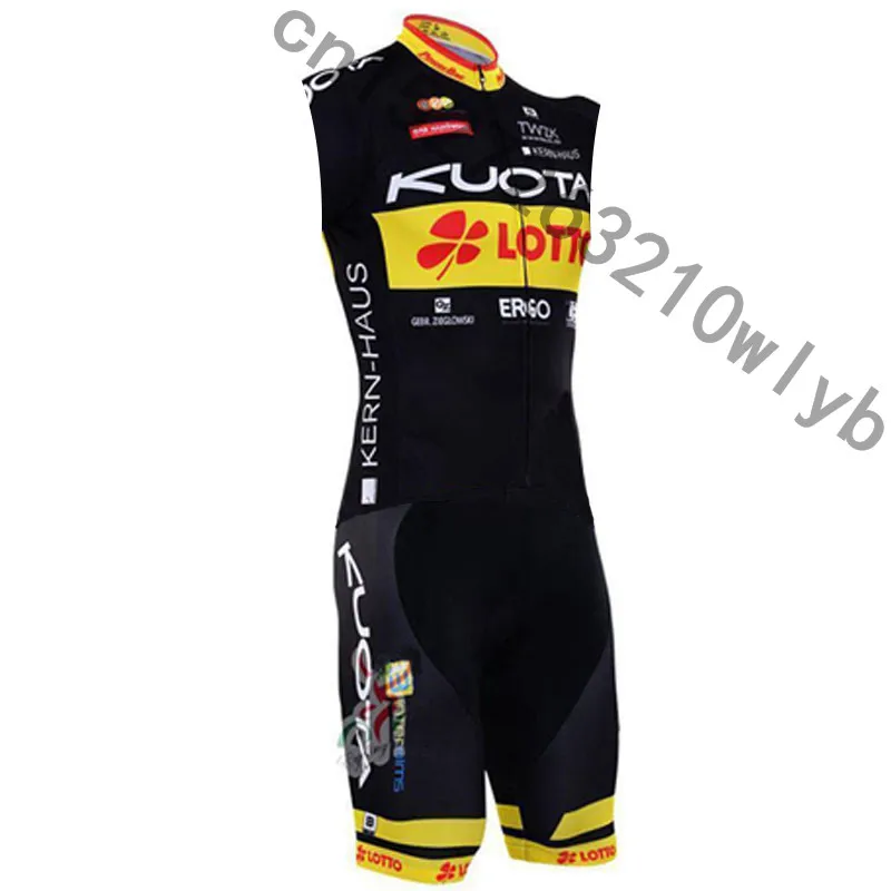 

2019 KUOTA Pro team Triathlon Cycling Sleeveless jersey Vest shorts sets summer quick dry MTB Bike sportswear Skinsuit
