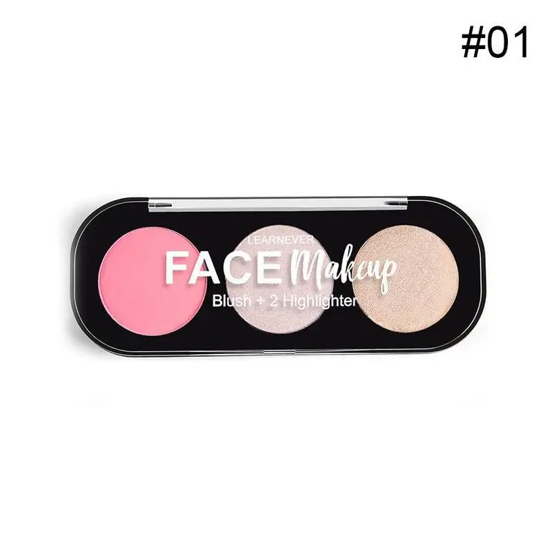 A Highlighter Facial Bronzers Palette Makeup Kit Face Contour Shimmer Powder Body Base Illuminator Highlight - Цвет: A