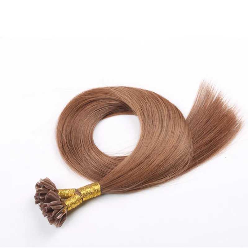 182022 1gs 50glot Virgin Hair KeratinU Nail Tip Straight Human Hair Extensions