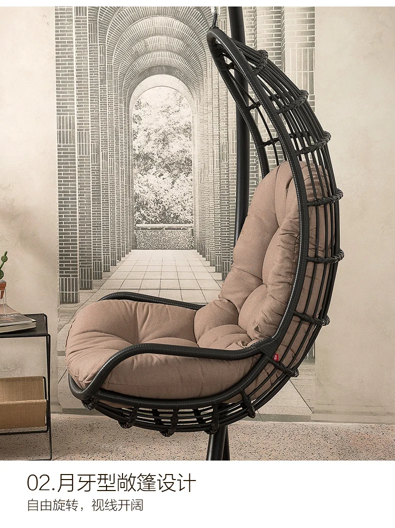Стул Louis Fashion KUKA из ротанга для улицы отдыха гостиная балкон креативная
