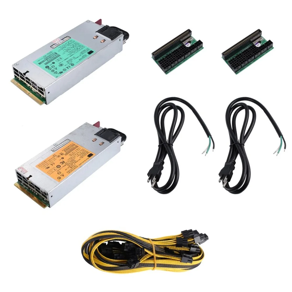 

1950W Vehicular Replacement Power Supply for Bitmain Antminer with Cooling Fan S9 / D3 / L3+ / S7 / T9 / R4 110V-240V PSU