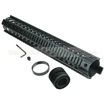 

Tactical 12"Free Float Quad Rail Mounting System Key-mod Handguard On Standard Carbine Length AR15 M4 Rifles for Hunting Shoot