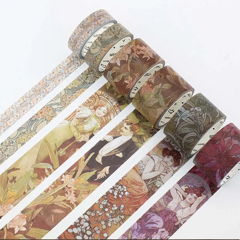 

Vintage European Opera Washi Tape DIY Decoration Scrapbooking Planner Masking Tape Adhesive Tape Washi Tape