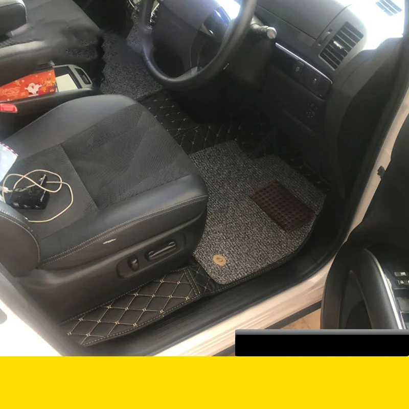 

Car Mats Luxury-Surround Leather Floor Mats carpet liners Car mat car interior special modified For Toyota Previa Estima