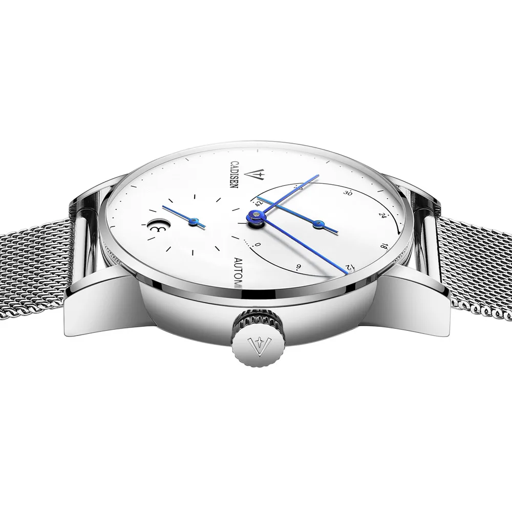 CADISEN أعلى للرجال ساعات الأعلى العلامة التجارية الفاخرة التلقائي الميكانيكية ووتش الرجال الصلب الكامل الأعمال للماء أزياء الرياضة الساعات CADISEN أعلى للرجال ساعات الأعلى العلامة التجارية الفاخرة التلقائي الميكانيكية ووتش الرجال الصلب الكامل الأعمال للماء أزياء الرياضة الساعات