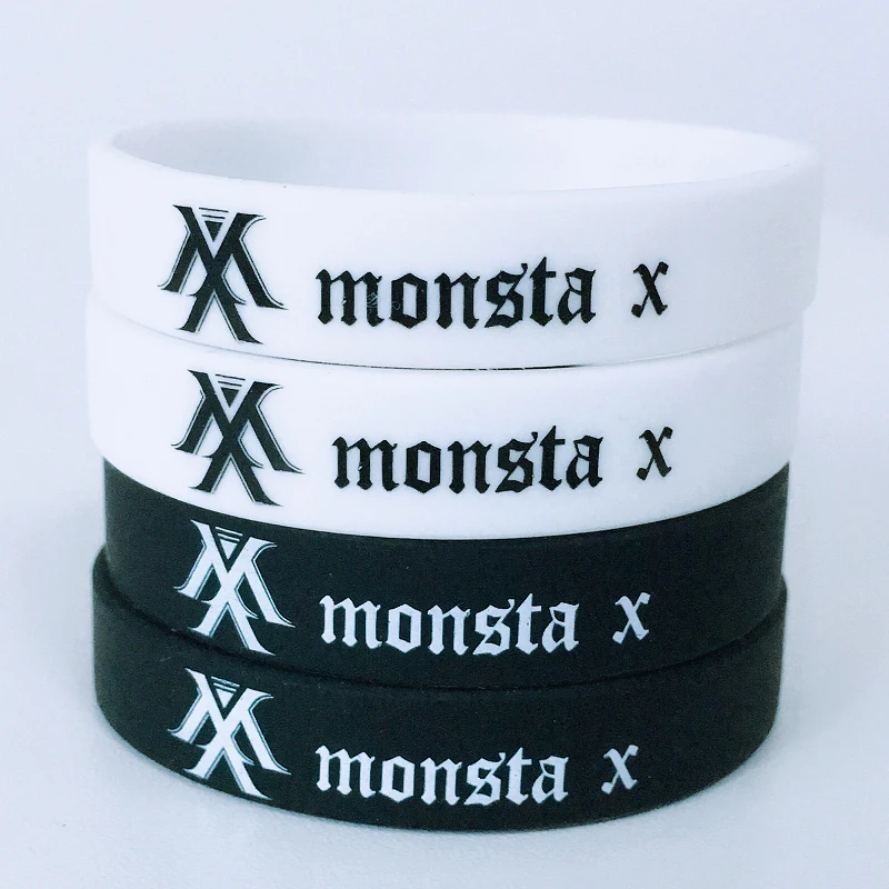 Горячая Распродажа модные браслеты KPOP Fan Monsta X с логотипом для мальчиков