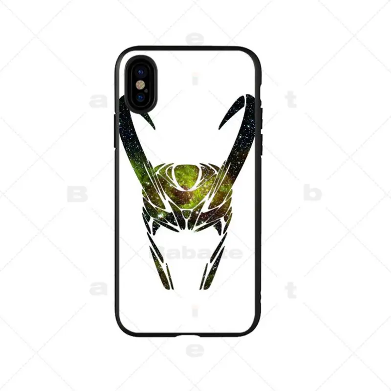 Умный чехол Babaite Loki Thor черный мягкий для iPhone 6S 6plus 7 7plus 8 8Plus X Xs MAX 5 5S