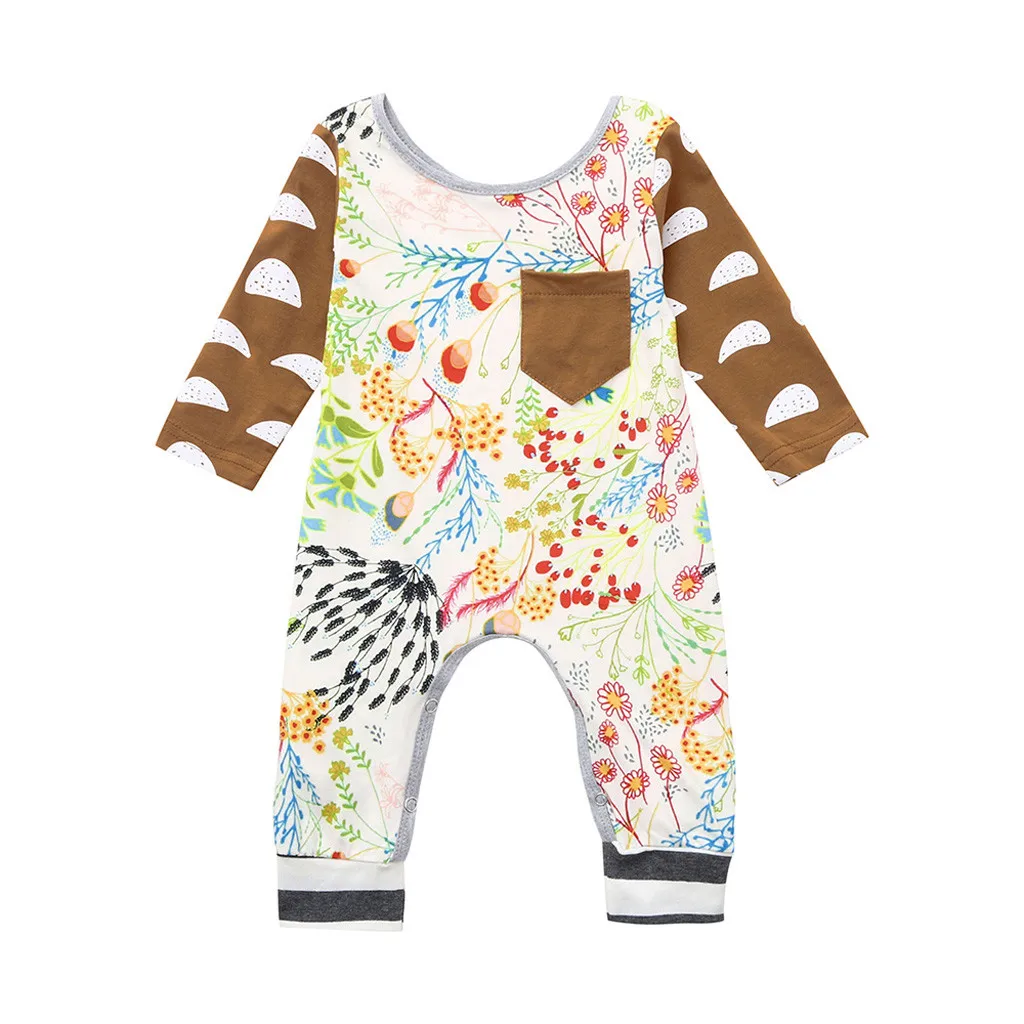 

Newborn Infant Baby Boy Girl Floral Romper Jumpsuit Outfits Clothes F4