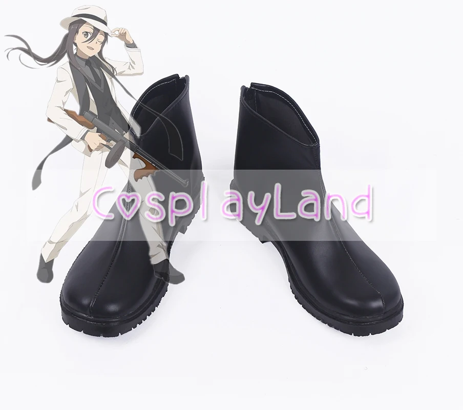 Sword Art Online Kirito Black Cosplay Shoes Boots for Adult Men Accessories Custom Made | Тематическая одежда и униформа