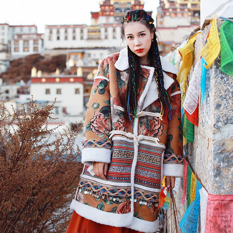 Lynette's chinoisery/2016 г. Женская флисовая верхняя одежда ручной работы с кружевной