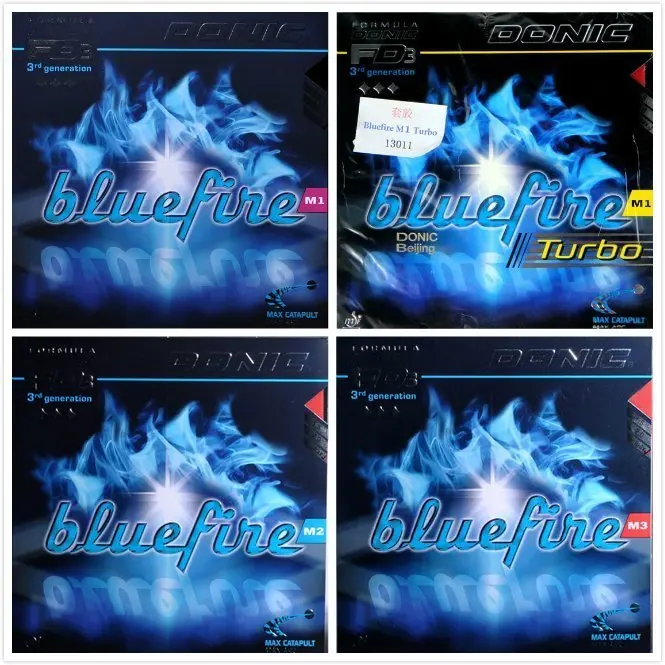 Donic Original Blue fire M1/M2/M3 Bluefire Pips in BLUE SPONGE Table