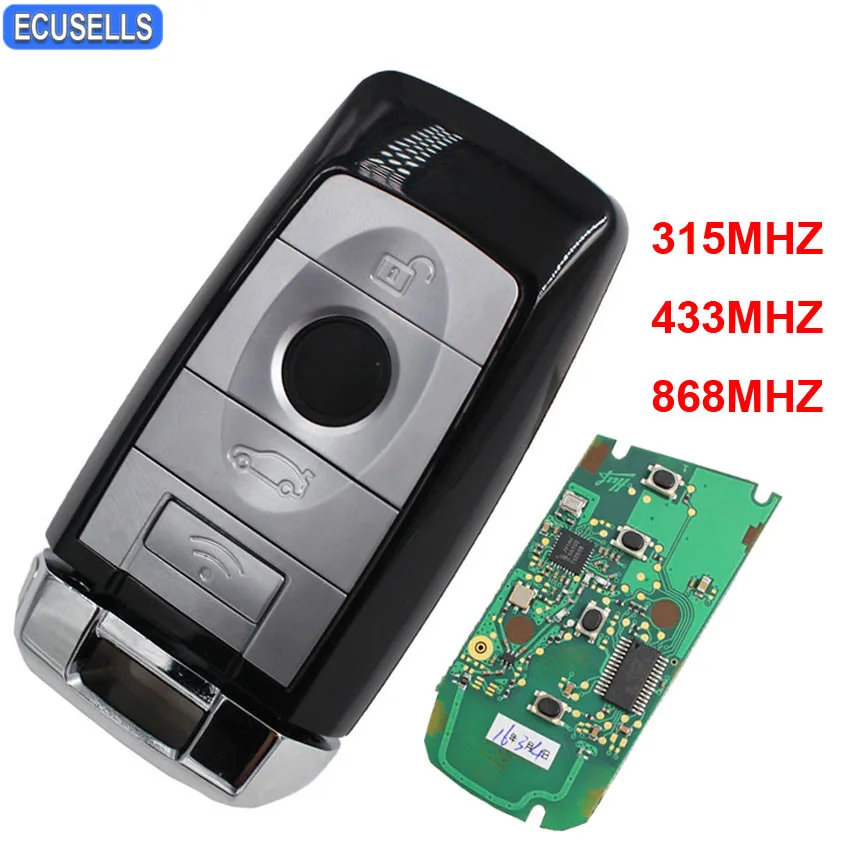 

New Smart Key for Rolls-Royce Phantom Style Remote Car Key Fob 315MHZ or 433MHZ or 868MHZ for BMW F 3 5 7 Series Uncut Blade
