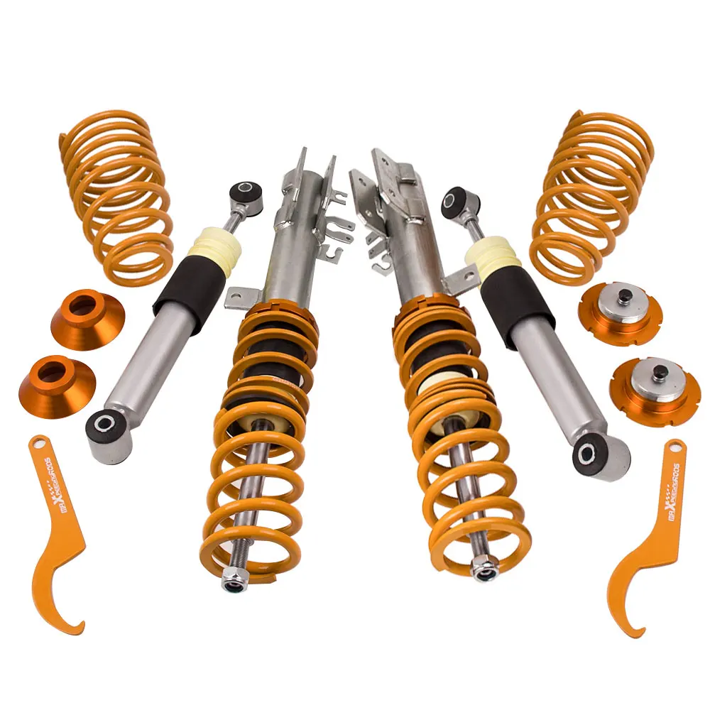 Для Fiat 500 для Ford Ka 1 4 Abarth 2007 2014 регулируемая подвеска Coilover Kit inc Coilovers понижательная