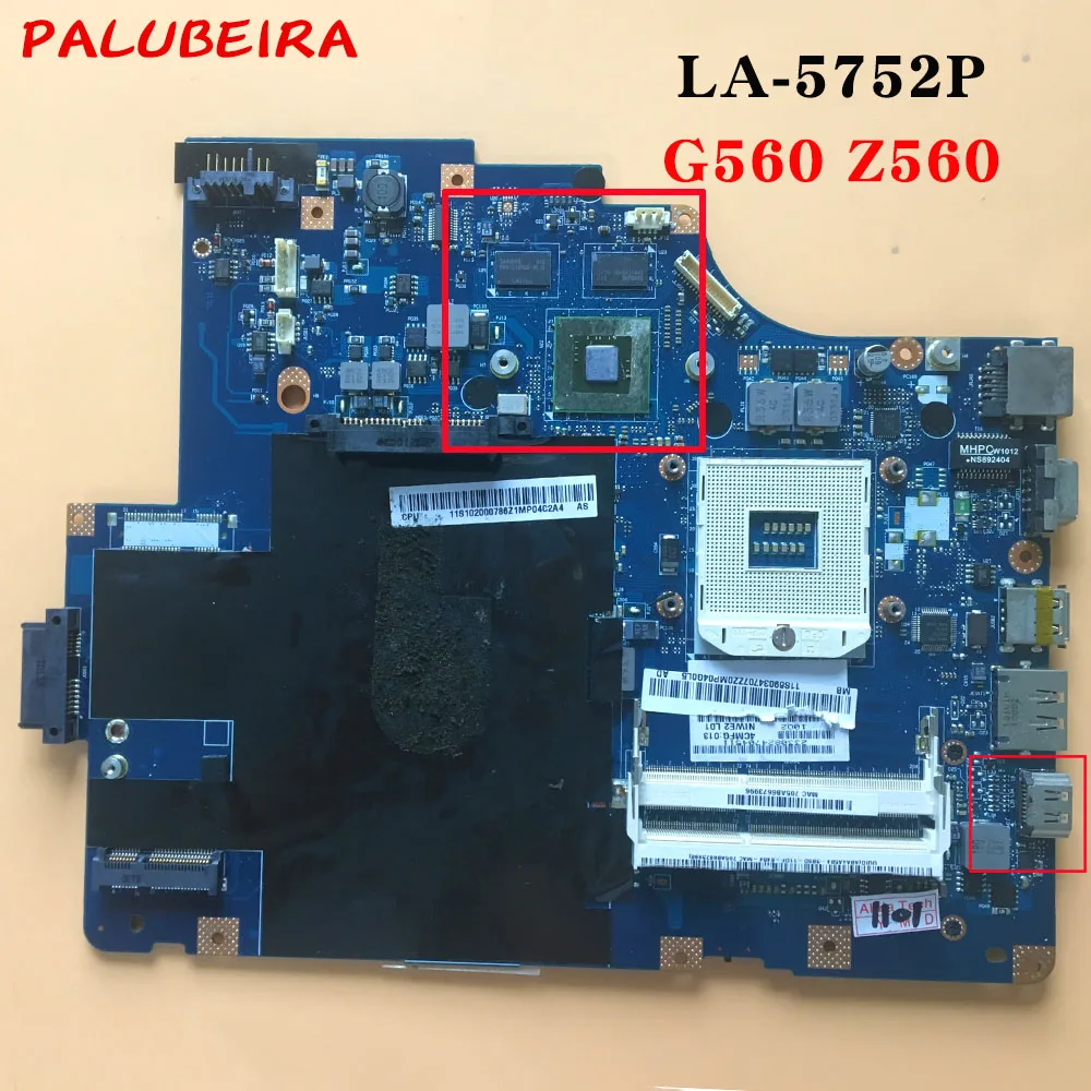 Материнская плата PALUBEIRA для lenovo Z560 G560 материнская ноутбука NIWE2 100%
