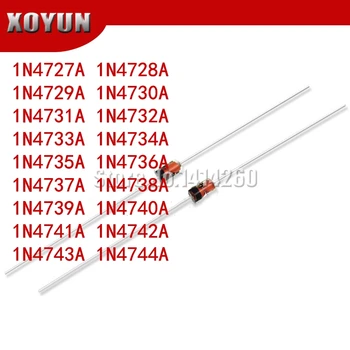 

100pcs 1W Zener diode DO-41 3V 3V3 3V6 3V9 4V3 4V7 5V1 5V6 6V2 6V8 7V5 8V2 9V1 10V 11V 12V 13V 15V 1N4733A 1N4742A 1N4728A