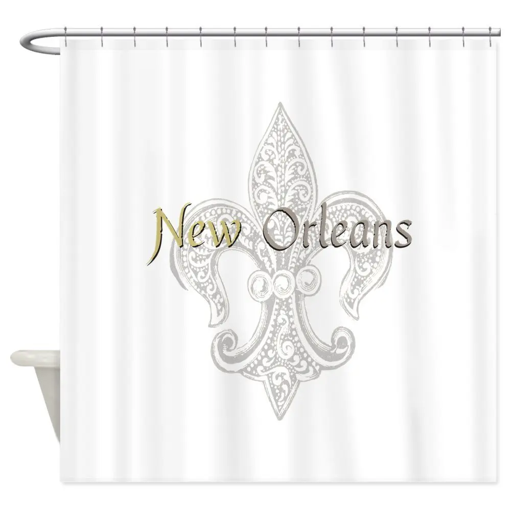New Orleans Shower Curtain Decorative Fabric Shower