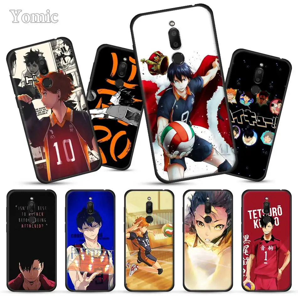 Volleyball Haikyuu Black Case for Meizu M6T 16Xs 16S 16th 16X 16 Full Protective Back Cases Silicone Phone Case Cover