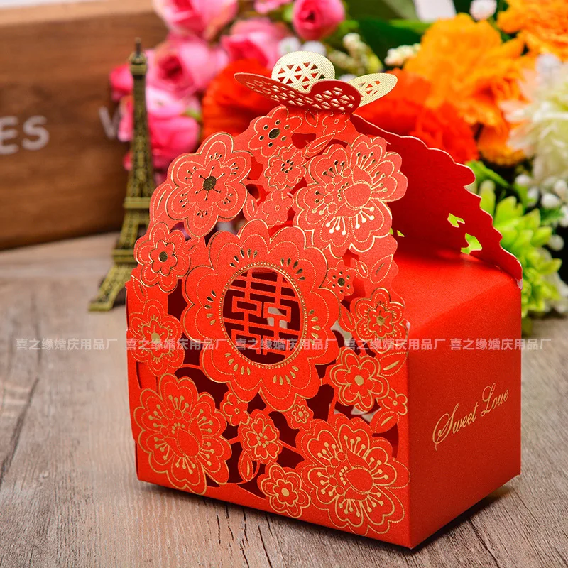 Wedding Paper Candy Box Sweets Gift Bags Favor Boxes With Ribbon Sweet Package Box Wedding Party Decoration Gifts For Guests (2)