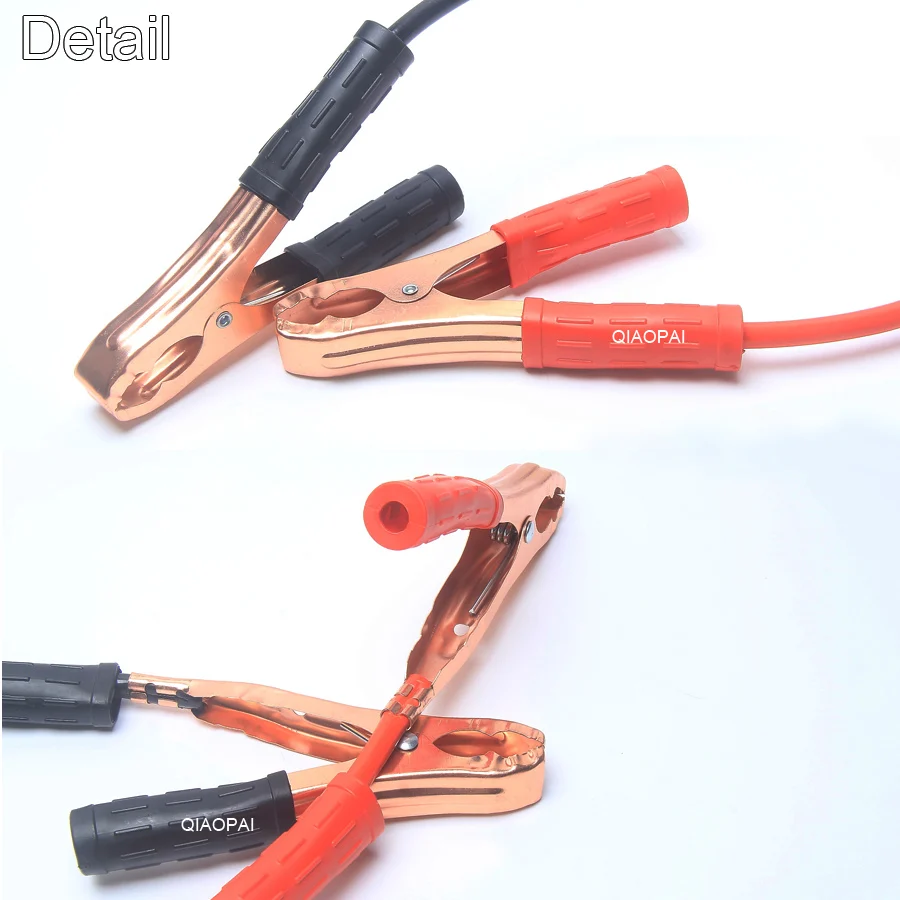 Clip de batería de coche Cable de salto de batería 500A conector de Clip de cocodrilo bolsa de emergencia de coche rojo negro línea de alimentación de Cable de fuego Clip de batería de coche Cable de salto de batería 500A conector de Clip de cocodrilo bolsa de emergencia de coche rojo negro línea de alimentación de Cable de fuego